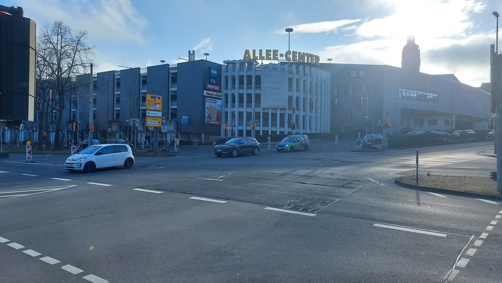 Blick au das Alleecenter